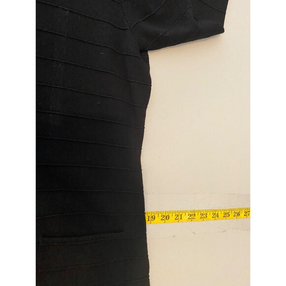 Jones New York Signature Black Blazer Jacket Textured Buttons & Pockets Large - Picture 9 of 10